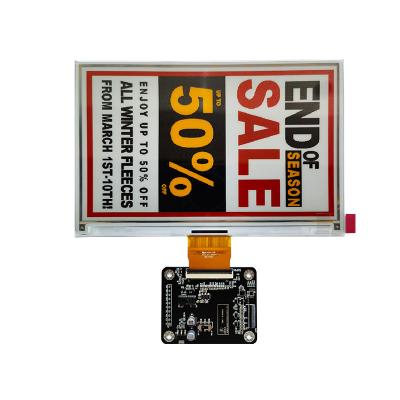 China 7.3inch 4colors BWRY black white red yellow 800x480 e-paper epaper module e-ink eink e ink display  with adapter driver board 7.3inch for sale