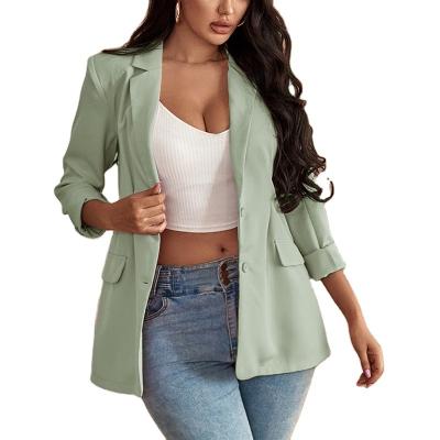 China Anti-wrinkle new arrivals fashionable office wear women suit plus size jacket ladies blazers for women for sale