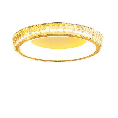 China Morden Simple Crystal Light g9 Decoration Round Modern Led Ceiling Lamp Modern Round for sale