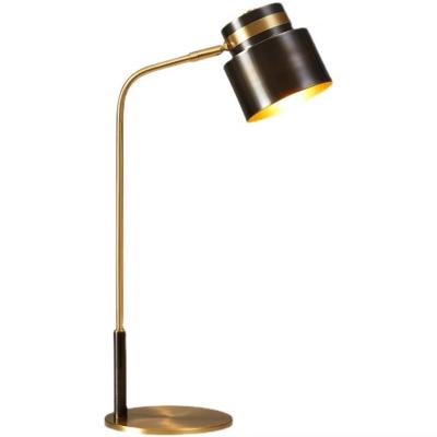 China Lighting functions metal frame table lamp with e14 metal shade for bedroom living room for sale