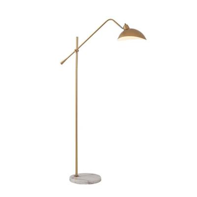 China Lighting Works Simple Creative Design Floor Standing Decorative Lamp For Living Room With Metal Lampshade for sale