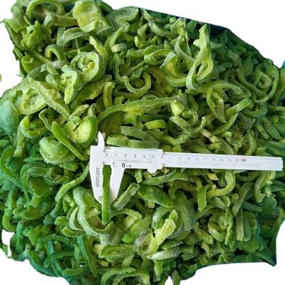 China IQF Fresh Green Pepper Shredded Vegetables for sale