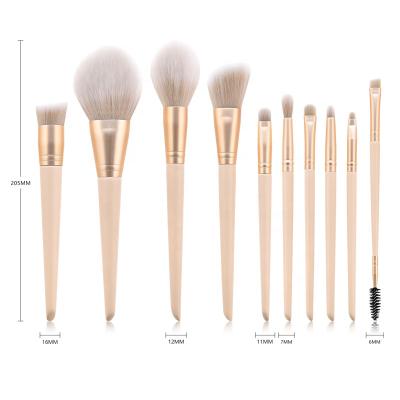 China Brush Kit Professional Yellow Make Up Foundation Makeup Brush Promotion Kit Brushes Custom Logo for sale