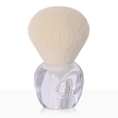 China Wholesale Professional Kabuki Powder Brush Single Powder Brush Transparent Makeup Brush Powder for sale