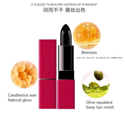 China Waterproof Private Logo Lipstick Make Up Black Lipstick Customized Lip Balm for sale