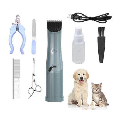 China 2022 New Viable Rechargeable Professional Pet Clipper Grooming Vacuum Trimmer Pet Supplies for sale