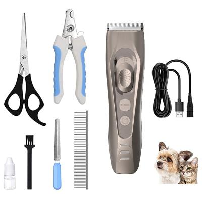 China Sustainable Dog Clipper Kit Professional Electric Lithium Battery Pet Comb Trimmer for sale