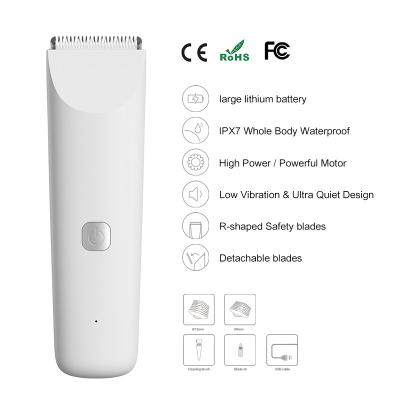 China USB Viable White Quiet Home Hair Trimmer Waterproof Dog Color Hair Clipper for sale