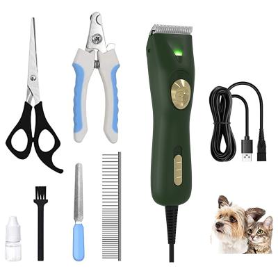 China Viable Animal Hair Trimmer Haircut Cordless Lithium Battery Pet Animal Clipper for sale