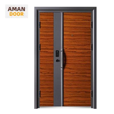 China Bulletproof Aluminum Commercial Outdoor Security Carpet Double Door Steel Doors Shower for sale