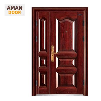 China Modern steel door made of high quality bulletproof bulletproof cold rolled steel from mom and son security for sale