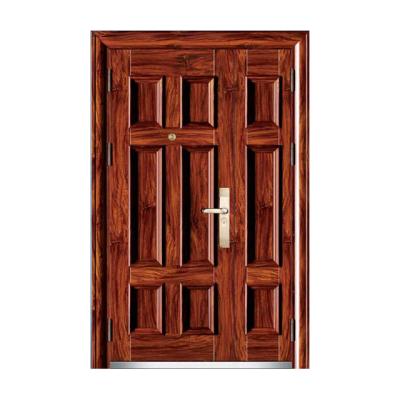 China Chinese Factory Exterior Security Double-Layer Steel Door With Security Steel Doors for sale