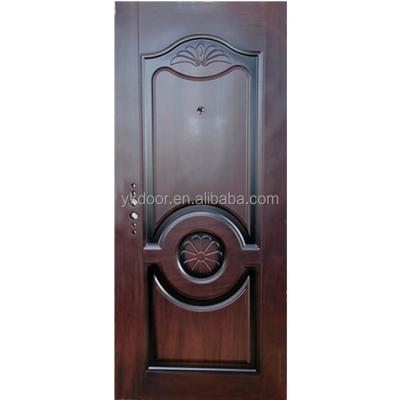 China Modern Manufacture Price Zambia Hot Seller Heat Transfer Steel Security Door for sale