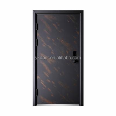 China Modern Magnetic Fingerprint Code Card Locks Security Steel Door for sale