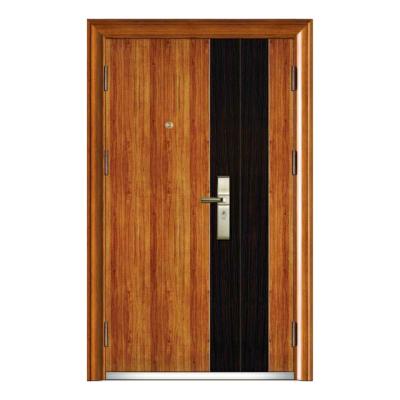 China Chinese Modern Steel Entrance Security Main Exterior Iron House Security Metal Steel Door for sale