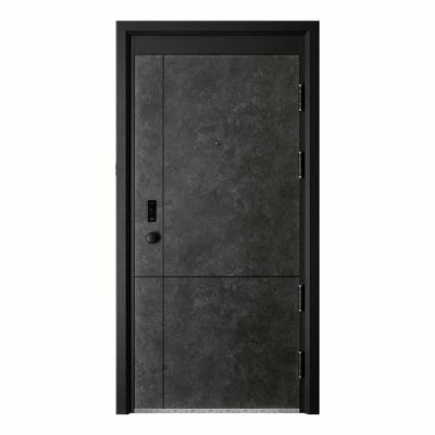 China Single Mother and Son Modern Double Door Modern Metal Front Exterior Small Door for sale