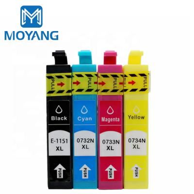 China Compatible MoYang Compatible For EPSON T1151 T0732N-4N Ink Cartridge Stylus Office T33 Printer Cartridges T073 for sale