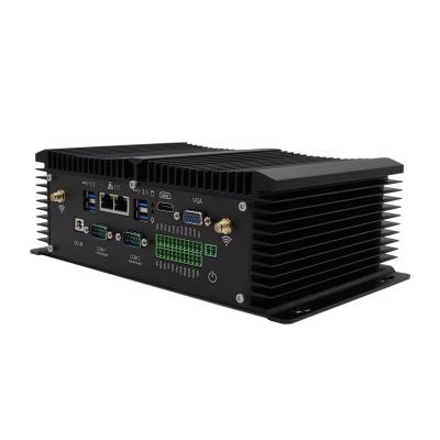 China Industrial Computer Fanless Core i5 7200U Win10 Linux with GPIO NUC 4K HD RS232 RS485 Portable Mini Desktop PC for sale