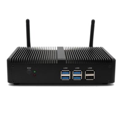 China For Mini Nettop i3 4010U Mini Desktop Win10 Business PC 4G RAM 16G HD VGA WiFi PC HTPC Corei5 4200U CPU Fanless for sale