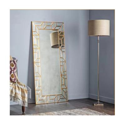 China Art Decor Tall Floor Large Size Luxury 3d Wall Decorative Mirror for sale