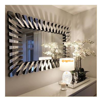 China Minimalist Art Decorative Big Frameless Floor Decorative Wall Mirror for sale