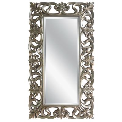 China Champagne Minimalist French PU Frame Molding Decorative Mirror Wall Flooring for sale