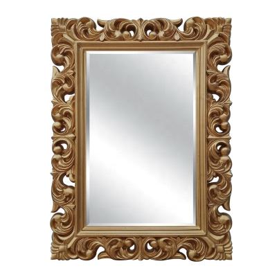 China Art Decor Home Decor Baroque Gold Frame Wall Mirror Decoration Mirrors (Old) for sale