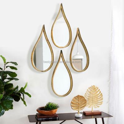 China Factory Supply Minimalist Teardrop Console Table Furniture Set Home Decor View Wall Mirrors for sale