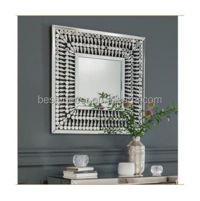 China Crystal Diamond French Console Table Living Room Furniture Set Wall Decor Minimalist Acrylic Mirror View for sale