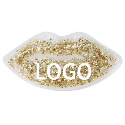 China For Custom Logo BSG Logo Beauty Lips Ice Pack Cold Gel Pack Lips Shape Hot Cold Ice Pack Gel Pearl Pack for sale