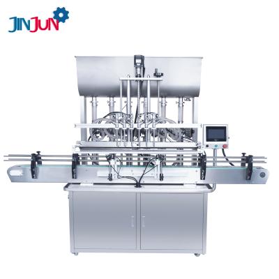 China Automatic Pneumatic Honey Shampoo Soap Filling Machine Food Paste Ketchup Bottle Filling Production Line JINJUN for sale