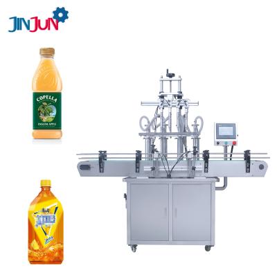 China JINJUN Juice Water Beverage Olive Oil Food Filling Machine Automatic Pneumatic Liquid Bottle Filling Production Line for sale