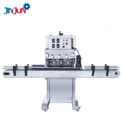 China JINJUN-HS440 High Speed ​​Automatic Food Spray Large Plastic Bottle Glass Canned Bottle Capping Sealing Machine for sale