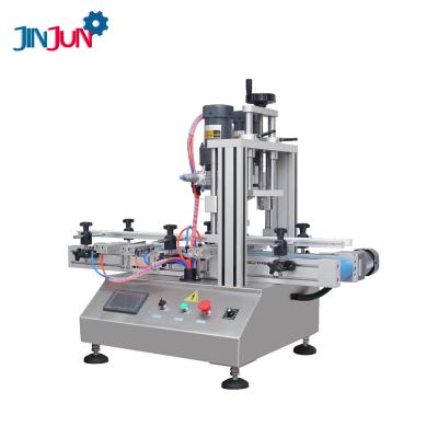 China Small Food JINJUN Essential Oil Bottle Automatic Desktop Spray Bottle Assorted Capping Machine Production Line for sale