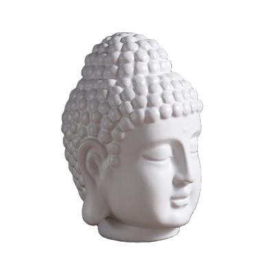 China Europe wholesale ceramic budda head for gift home decoration for sale