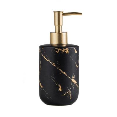 China Foam Soap Dispenser High Class Modern Soap Bottles Dispenser Bathroom Accessories Set Ceramic for sale