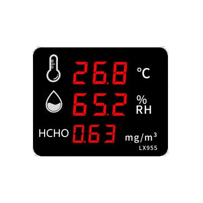 China Indoor Industrial Wall Mounted Humidity Sensor /Outdoor RONGCE LX955 LED Digital Formaldehyde Air Air Monitor Detector HCHO for sale