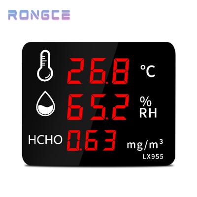 China Hot Selling Indoor Electronic Temperature and Humidity HCHO Alarm Thermometer, Large Hygrometer, Room Formaldehyde Detection with Alarm Function for sale