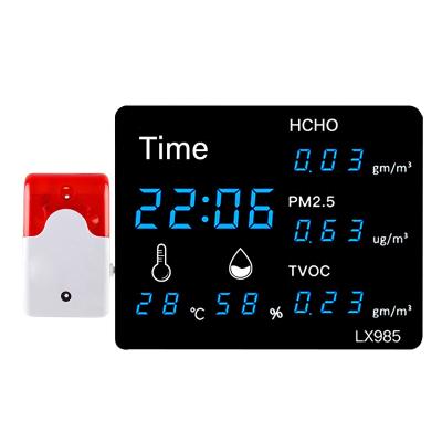 China China Factory Wholesale Indoor Industrial Indoor Air Quality Monitor /Outdoor China High Precision PM2.5 Detector LED Alarm Temperature External Hygrometer for sale