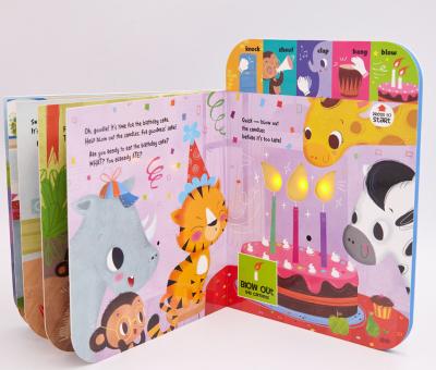 China paper & Healthy Cardboard Book Kids Playing Board Book Printing for sale