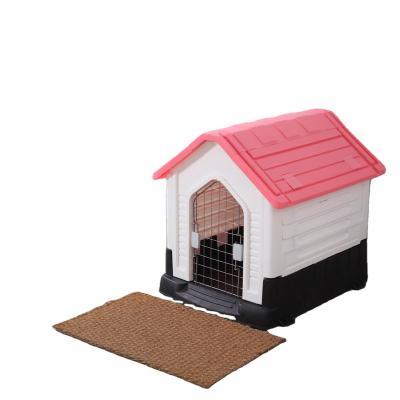 China Breathable Casa De Perro House Dog House Heavy Duty Plastic Dog House Kennel Outdoor Pet Safe Rainproof for sale