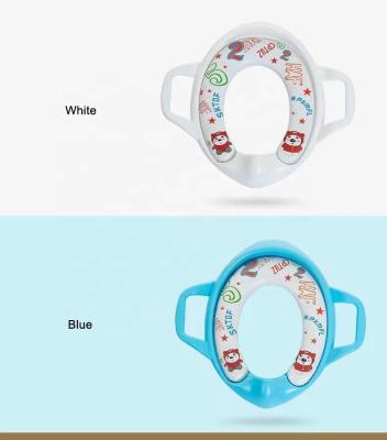 China Colorful Toddler Boys Girls Potty Traning Cushion Kids Soft Potty Training Toilet Seat for Round and Oval Toilet for sale