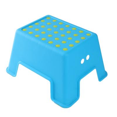 China Modern Colorful Home Design Bathroom Furniture Plastic Non Slip Resting Kids Bath Step Stool Adult Stool For Kids for sale