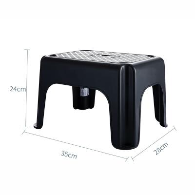 China Anti-skid Kids Face Stools Furniture Design Stackable Plastic Step Stool Portable Home Square Colorful Stackable Hand Held Stools for sale