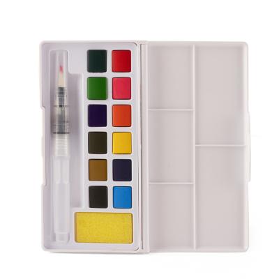 China High quality artist watercolor palette 12colors water color paint for sale