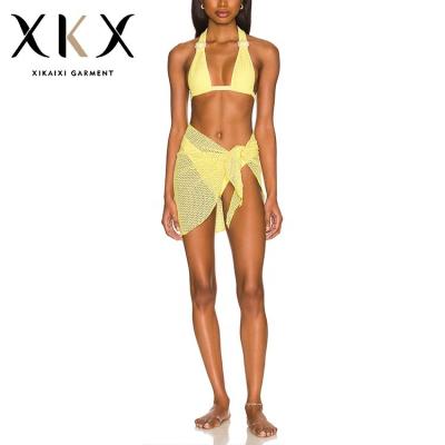 China New Women Swimwear Wholesale Women Plus Size Solid Color Good Quality Sexy Backless Swimsuit Summer Plus Size Swimwear for sale