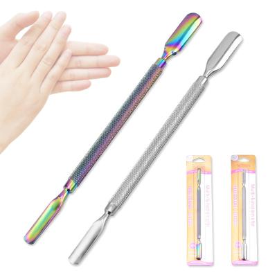 China Durable High Quality Double Sides Stainless Steel Nail Cuticle Pusher for sale