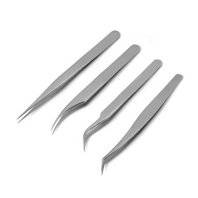 China Professional Wholesale Custom Eyelash Tweezers False Eyelash Extension Supplier Stainless Steel for sale