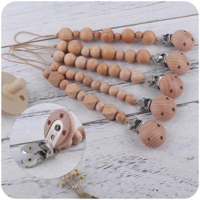 Κίνα Baby Teething Dummy Chain Clip Silicone Beads Pacifier Holder Clip προς πώληση