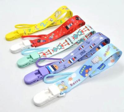 China Baby Pacifier Holder Clip Eco Friendly Cute Custom Printing length 35cm en venta